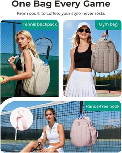 <span class=keywords><strong>Sac</strong></span> <span class=keywords><strong>de</strong></span> tennis personnalisé pour femmes, <span class=keywords><strong>sac</strong></span> à dos pour raquettes <span class=keywords><strong>de</strong></span> tennis avec compartiment pour chaussures, <span class=keywords><strong>sac</strong></span> à dos <span class=keywords><strong>de</strong></span> sport suspendu pour le court, hors du travail, au quotidien - Product Image 6