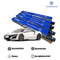 Película de tinte para ventanas de coche PET Glass Tint Film, con nanotecnología, bloquea rayos UV e IR, antiarañazos, alta definición, 2mil, película solar para ventanas, 5 años de duración.