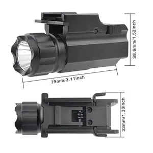 Rechargeable Aluminum Alloy Zoom High-power Self-defense LED Tactical Flashlight