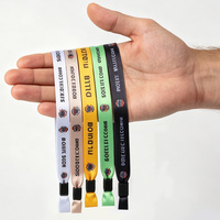 Bracelet promotionnel personnalisable, bracelet en tissu personnalisé pour festival, bracelets en tissu pour événements et festivals