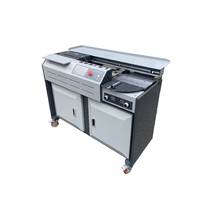 Machine de reliure de livres à colle thermofusible à alimentation automatique à grande vitesse 50BAFC avec rainurage, pour livres A4, relieuse parfaite