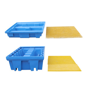 Có thể tháo rời OSHA tuân thủ thứ cấp nguy hiểm hóa chất lưu trữ ngăn chặn Pallet ANTI-DERRAME 4 tambores - Product Image 3