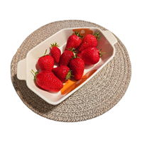 Sets de table ronds classiques tissés résistants à la chaleur pour la cuisine – Décoration écologique et élégante pour de magnifiques repas