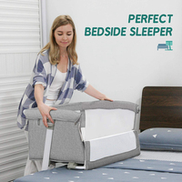 Großhandel Moderne Multifunktionale Verstellbare Hohe Baby Beistellbett Babybett Kinderbett Beistellwiege mit Rollen