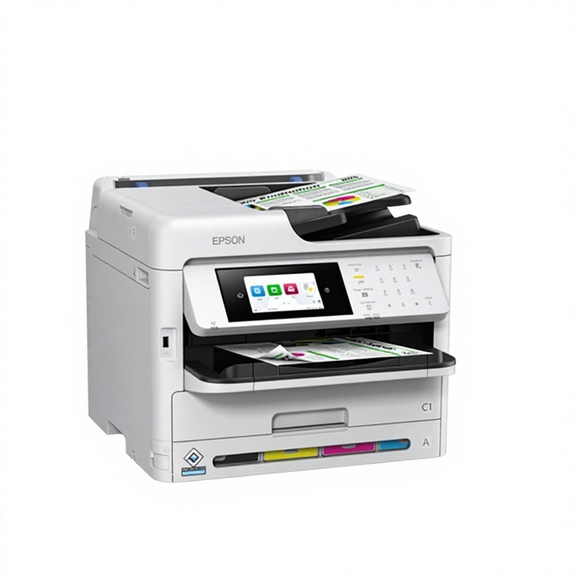 JUNKE E-psonn WorkForce Pro WF-C5890 A3+ Color Business Inkjet Printer Network Printing 21ppm Color Speed 256MB Internal Memory