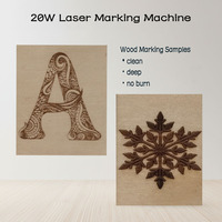 Marqueur laser à fibre 20W avec capacité 3D pour métal et bois, prend en charge AI/DXF, compatible avec Windows/Android/iOS