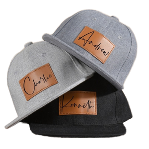 ODM OEM Breathable & Waterproof Custom Embroidery <b>Name</b> Patch Flat Brim Baseball Hat Adjustable Snapback Cap Unisex Gorras - Product Image 2