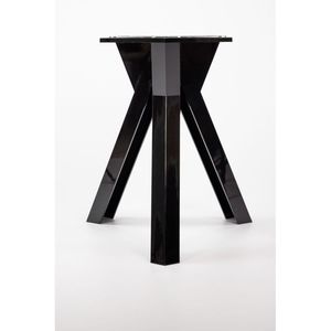 Base Ometto per 80-90cm mobili da pranzo piani in policarbonato nero modello OMBAN090-1 Design - Product Image 4