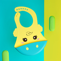 Bavoir d'alimentation en silicone imperméable pour bébés et tout-petits, sans BPA, durable et réglable, bavoirs en silicone pour bébés