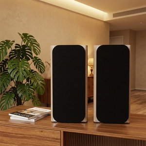 Sistema de Altavoces de Estantería de Madera con Subwoofer de 4'' y 100W, Tres Vías, Super Bajo, 2.0 Activo, Cableado/Inalámbrico para Fiestas, Computadora y Hogar - Product Image 6