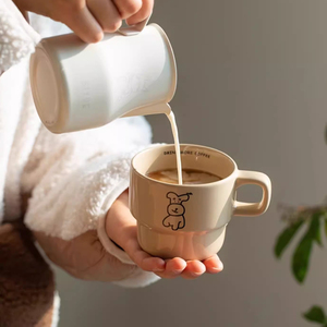 Wholesale Vintage Stackable <b>Mugs</b> Coffee <b>Ceramic</b> <b>Mugs</b> Custom Printed logo - Product Image 4