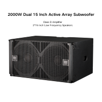 Nuevo Subwoofer Profesional de Audio, Sistema de Sonido Activo de Línea de Arreglo Dual de 15 Pulgadas y 2000 W de Potencia