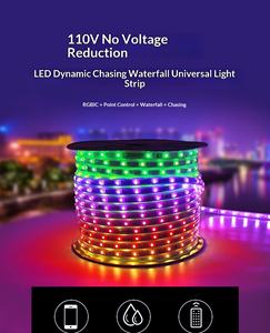 Iluminación <span class=keywords><strong>BTF</strong></span> Flexible DC24V 108Leds/m 8mm LED Pixel Direccionable WS2811 Guirnaldas de Luces para Exteriores con Control Remoto WiFi/App IP65 - Product Image 6