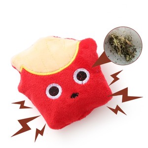 Nuevo juguete creativo para mascotas pata de pollo pizza chips forma solo jugar hierba gatera peluche gato juguete - Product Image 6