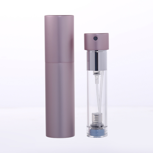 In Stock Wholesale 5ml Round Twist Portable Bottom Refillable Perfume Atomizer Spray Bottle Manufacturer