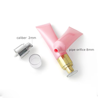Tubes en plastique souple pour le nettoyage quotidien du visage, blanc, vert, rose, or, 15g, 30g, 50g, 100g, tubes d'emballage en plastique