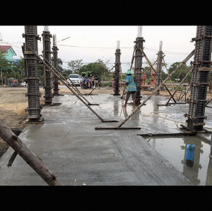 Panel de Encofrado de Plástico PE de Alta Calidad, Ligero, de Alta Resistencia, Ajustable, de 20x20x350 cm, Reutilizable para Moldeo de Columnas - Product Image 6