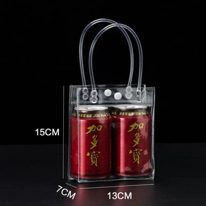 定制Logo促销透明包美容透明塑料礼品化妆品防护Pvc购物化妆包透明手提袋 - Product Image 1