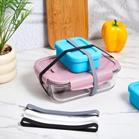 Bandes élastiques en caoutchouc robustes noires épaisses, lot de sangles élastiques pour emballer des carnets, des boîtes à bento et des boîtes à lunch – Vente chaude