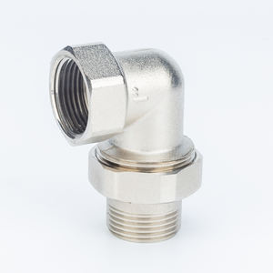 Adaptador de Cotovelo de 90 Graus, Conexão de Cotovelo em Latão, Cotovelo Macho para Fêmea, Cotovelo Cromado Macho e Fêmea, Cotovelo NPT, Cotovelo BSPP - Product Image 2