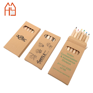 Trẻ Em Món Quà Nghệ Thuật Gói 3/4/6 Mini Màu Bút Chì Thiết Lập Ngắn Bằng Gỗ Bút Chì Màu Thiết Lập Cho Khuyến Mãi - Product Image 6