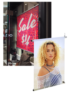 Custom Hanging <b>Banner</b> With Rail Shopping Mall Construction Education Healthy Care <b>Banners</b> With Hanging Bars - Product Image 3