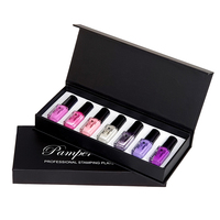 Marque privée Ensemble de boîtes cadeau d'huile de vernis à ongles en gel en papier personnalisé Emballage pour vernis à ongles en gel