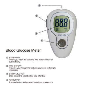 Moniteur <span class=keywords><strong>de</strong></span> glycémie CE haute précision pour diabétiques, portable, utilisation domestique, test <span class=keywords><strong>de</strong></span> glycémie en une seule étape, vente en gros - Product Image 4