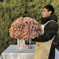 Boules de fleurs artificielles colorées de haute qualité de 70 cm, bouquet de roses artificielles roses, centre de table pour mariage