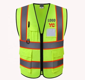 Áo phản quang an toàn tùy chỉnh, độ phản quang cao, dành cho nam, chống thấm nước, 100% polyester, đồng phục bảo hộ lao động, in logo tùy chỉnh - Product Image 2