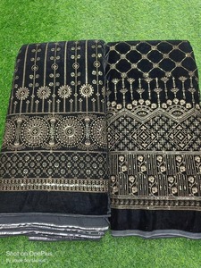 Tissu de velours luxueux très demandé, travail Daman, dobby, poids moyen, pour la confection de robes de mariée, vêtements de fête, textile de maison, antistatique - Product Image 4