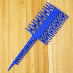 1 pièce <span class=keywords><strong>Peigne</strong></span> à dents larges pour chignon pour femme, outil de coloration capillaire professionnel de salon, <span class=keywords><strong>peigne</strong></span> en forme d'arête de poisson pour sectionnement et mèches - Product Image 5