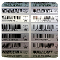 Stiker Label kode batang pencetakan perpustakaan seri cetak Label kode batang nomor seri kotak sepatu kustom harga Label kode batang