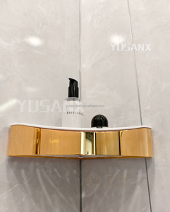 Modernes ABS-Regal für Badezimmer zubehör SUS304 Stahl Shampoo Lager regal Eck regal Art Corner Barrel Abnehmbares Eck regal - Product Image 4