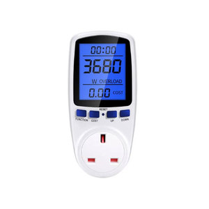 Ev ab metre soketi iç<span class=keywords><strong>in</strong></span> LCD ekran dijital Watt voltaj enerji monitörü KWH tüketim analizörü ile akıllı güç ABD BİRLEŞİK KRALLIK fiş - Product Image 6