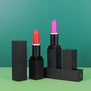 Grosir Lipstik Vegan Label Pribadi Matte Merah Kosmetik Tahan Air Lipstik Baru