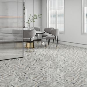 Azulejos de Porcelana de Lujo de Alta Calidad, 600 x 600, 60*60, Efecto Mármol Gris Pulido, Acabado Brillante, Fabricados en China, con Precios para Habitaciones - Product Image 6