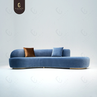 Italienischer Stil Modernes Luxus-Echtleder Modulares Wohnzimmer Freizeit-Sofa-Set mit Anpassbarer Farbe für Villen-Möbel