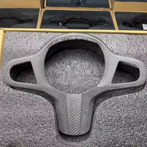 Cubierta Decorativa para Volante <span class=keywords><strong>de</strong></span> Coche <span class=keywords><strong>de</strong></span> Fibra <span class=keywords><strong>de</strong></span> Carbono para BMW G20 G30 G01 G08 G38 G32 G02 X3M X4M Serie 3/4/5 - Product Image 4