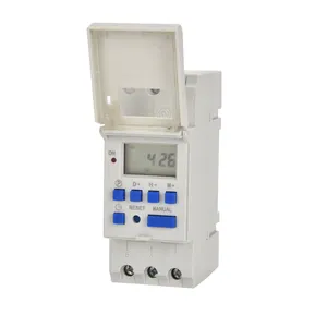 Zeit schalter AC220v Timer Din Rail LCD Digital Programmier barer elektronischer Timer-Schalter Digitaler Timer-Controller