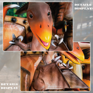 Modèle animatronique de dinosaure réaliste automatique à l'extérieur pour le parc à thème <span class=keywords><strong>Dino</strong></span> <span class=keywords><strong>World</strong></span> robotique à vendre - Product Image 2