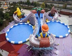 Glissade gonflable en PVC sur mesure pour trampoline commercial <span class=keywords><strong>Nova</strong></span> Factory, avec piscine pour enfants, pour l'extérieur et l'intérieur - Product Image 4