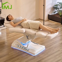 Table de traitement de massage cosmétique Cils Spa facial Salon de beauté Lit de beauté électrique