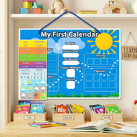 Tableau de récompenses pour enfants personnalisé à faible MOQ, imprimé, avec stylo effaçable à sec, étanche, pour les tâches quotidiennes de la garderie, avec marqueurs acryliques