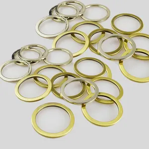 Custom Solid Brass O Ring Buckle Vintage Brass Plated Steel O-rings For Bag Accessories