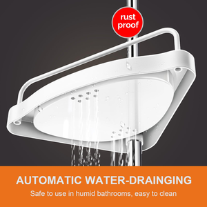 Estante de Almacenamiento Ajustable Independiente de Acero Inoxidable, Organizador de Baño Metálico de Pie para Artículos de Inodoro - Product Image 5