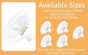 Le <span class=keywords><strong>kit</strong></span> d'accessoires de tire-lait portable de maternité comprend une bride/un insert/un lieur/un bec de canard pour une tasse de collecte de lait mains libres - Product Image 5