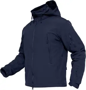 Yüksek kalite özel mens iş elbisesi kış yumuşak kabuk su geçirmez açık polar polar softshell ceket