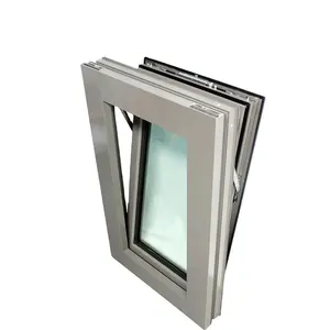 Islands And Coastal Areas Outside Hurricane System Protect Laminated Glass Dark Black Aluminum Tilt Awning Casement Window