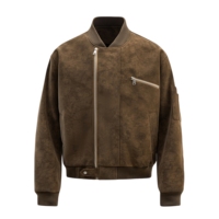 Veste en cuir pour homme, veste en cuir PU rétro américaine, veste décontractée d'hiver pour homme, fermeture éclair ample et écologique